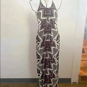 Free People‎ geometric patterned maxi dress